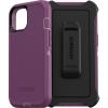 OtterBox iPhone 13 (ONLY) Defender Series Case – Black, Rugged & Durable, with Port Protection, Includes Holster Clip Kickstand(Purple)