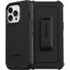 OtterBox iPhone 13 Pro (ONLY) Defender Series Case – Black, Rugged & Durable, with Port Protection, Includes Holster Clip Kickstand(Black)