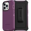 OtterBox iPhone 13 Pro (ONLY) Defender Series Case – Happy Purple, Rugged & Durable, with Port Protection, Includes Holster Clip Kickstand