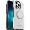 OtterBox iPhone 13 Pro Otter + Pop Symmetry Series Case – Tranquil Waters (Blue), Integrated PopSockets PopGrip, Slim, Pocket-Friendly, Raised Edges Protect Camera & Screen(White)