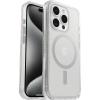 OtterBox iPhone 15 Pro (Only) Symmetry Series Clear Case – (Clear), snaps to MagSafe, ultra-sleek, raised edges protect camera & screen (ships in polybag, ideal for business customers)(Clear)