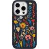OtterBox iPhone 15 Pro Symmetry Series Cactus Leather Embroidery for MagSafe – Enchanted Garden Blue