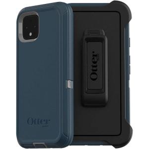 OtterBox Defender Series SCREENLESS Case Case for Google Pixel 4 – Gone Fishin (Wet Weather/Majolica Blue)