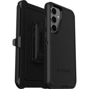 OtterBox Samsung Galaxy S24+ Defender Series Case – Single Unit Ships in Polybag, Ideal for Business Customers – BLACK, rugged & durable, with port protection, includes holster clip kickstand