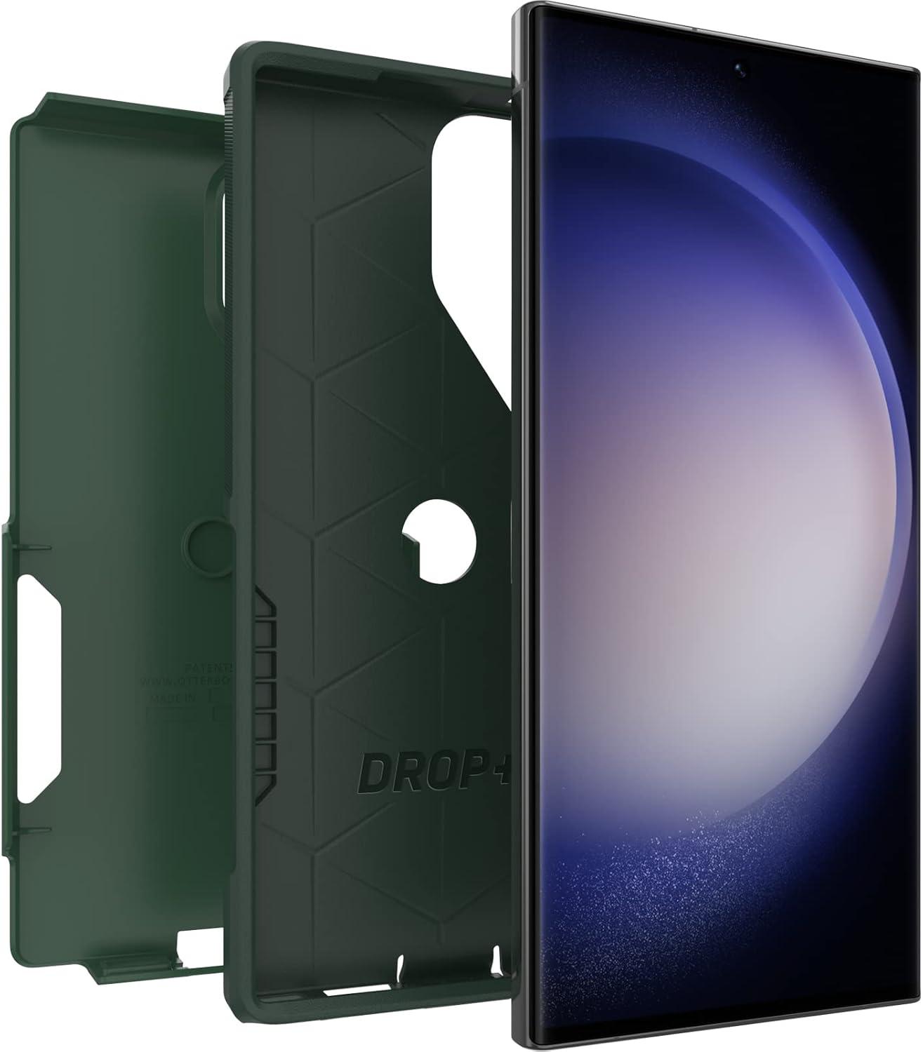 imageOtterBox Galaxy S23 Ultra Commuter Series Case Black Slim ampamp Tough PocketFriendly with Port ProtectionGreen