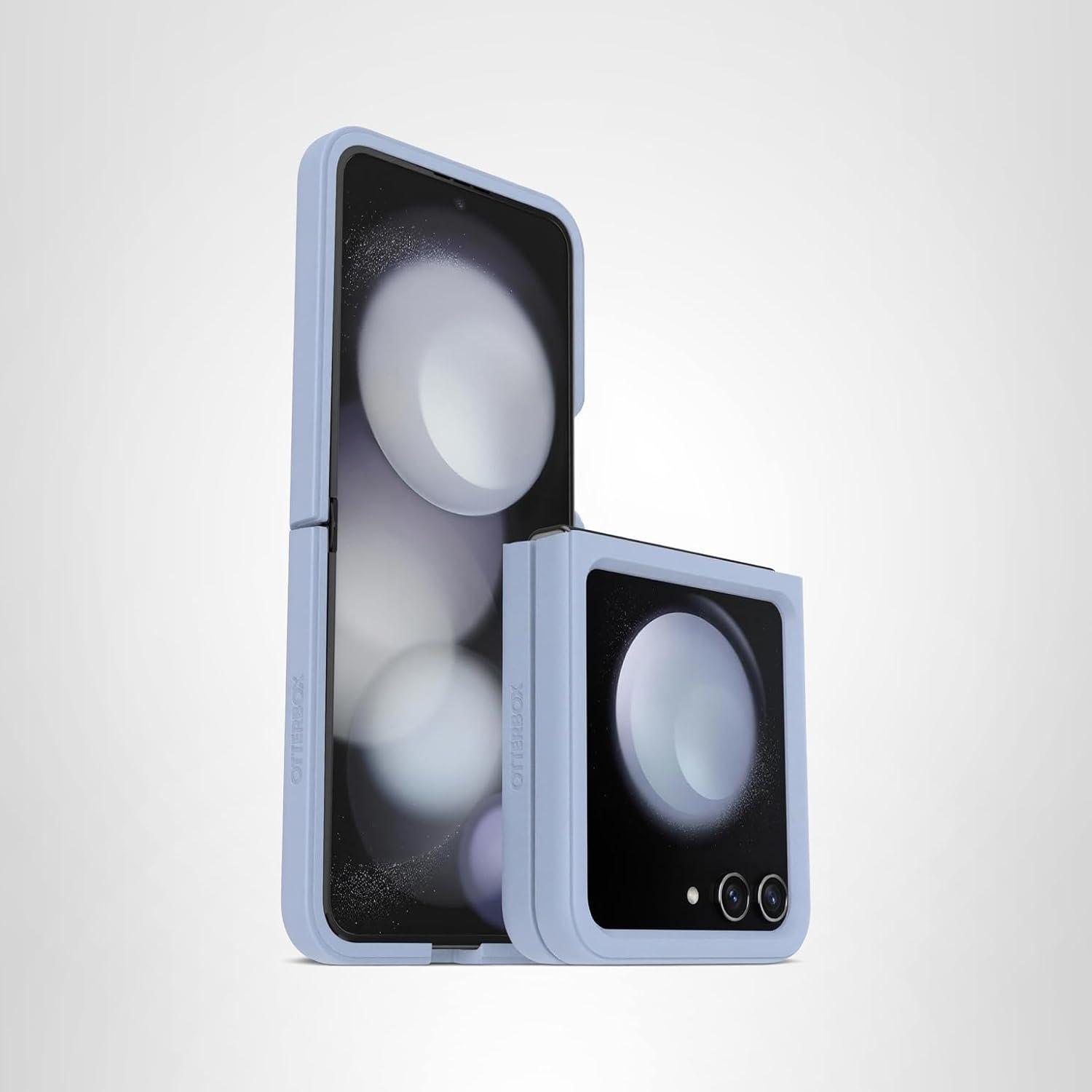 imageOtterBox Galaxy Z Flip5 Thin Flex Series Case Dream Come Blue Clear UltraSlim Hard case with Soft Edges 5G and Wireless Charging CompatibleClearBlue