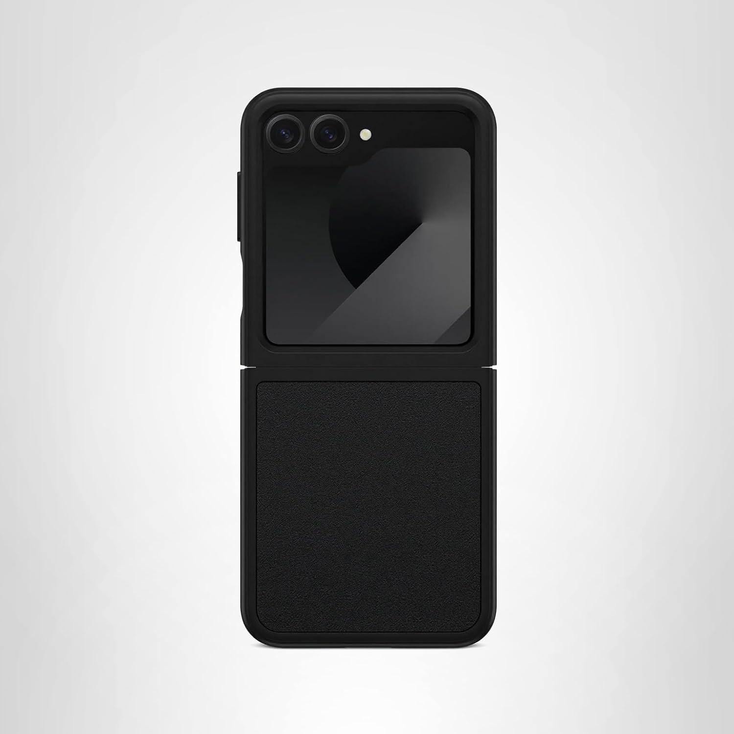 imageOtterBox Galaxy Z Flip6 Thin Flex Series Case Berry Bliss Red UltraSlim Hard Case with Soft Edges 5G and Wireless Charging CompatibleBlack