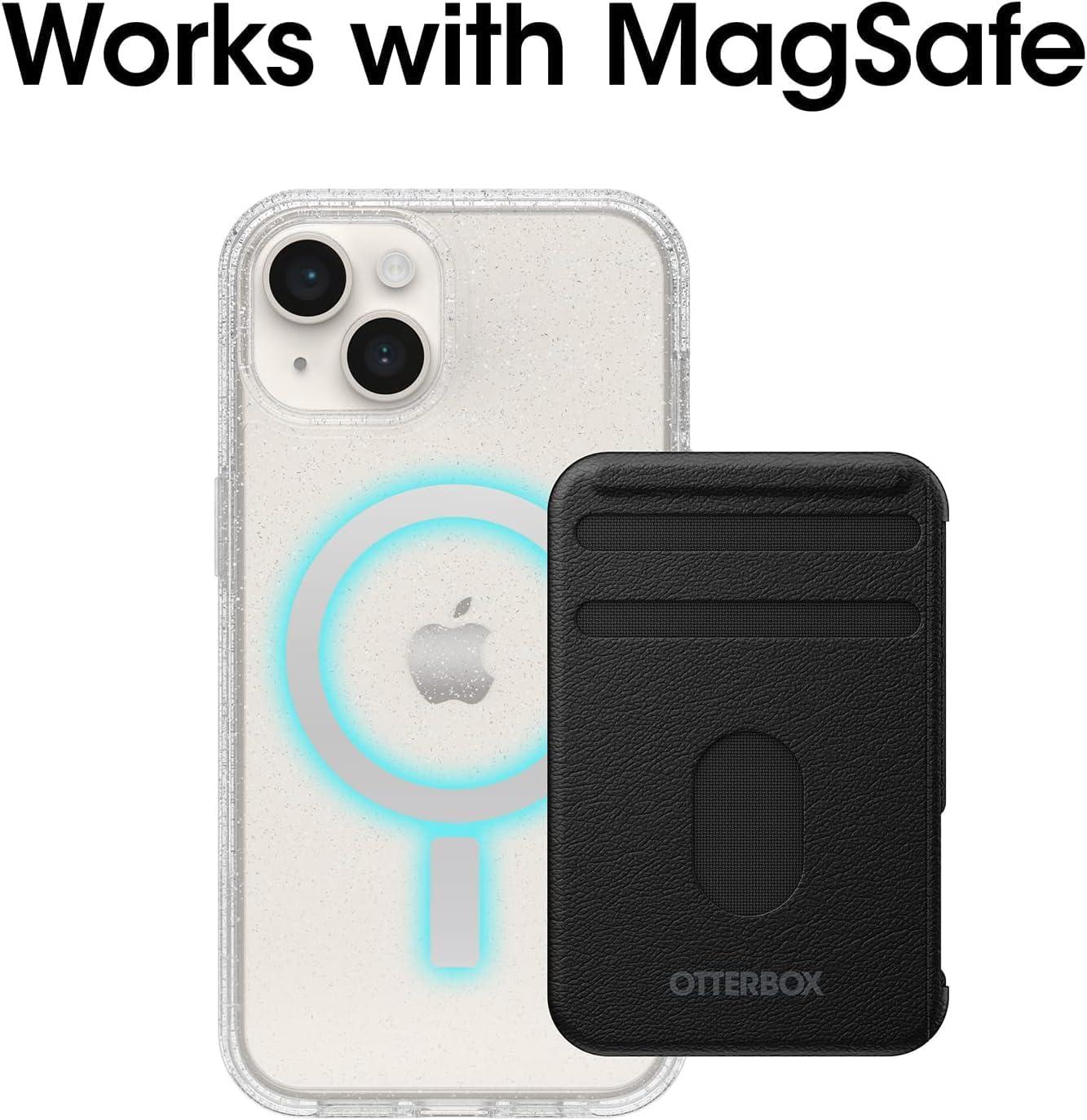 imageOtterBox Symmetry Series Antimicrobial Case with Magsafe for iPhone 14 ampamp iPhone 13 Only NonRetail Packaging Realtree Flamingo Pink CamoStardust ClearGlitter