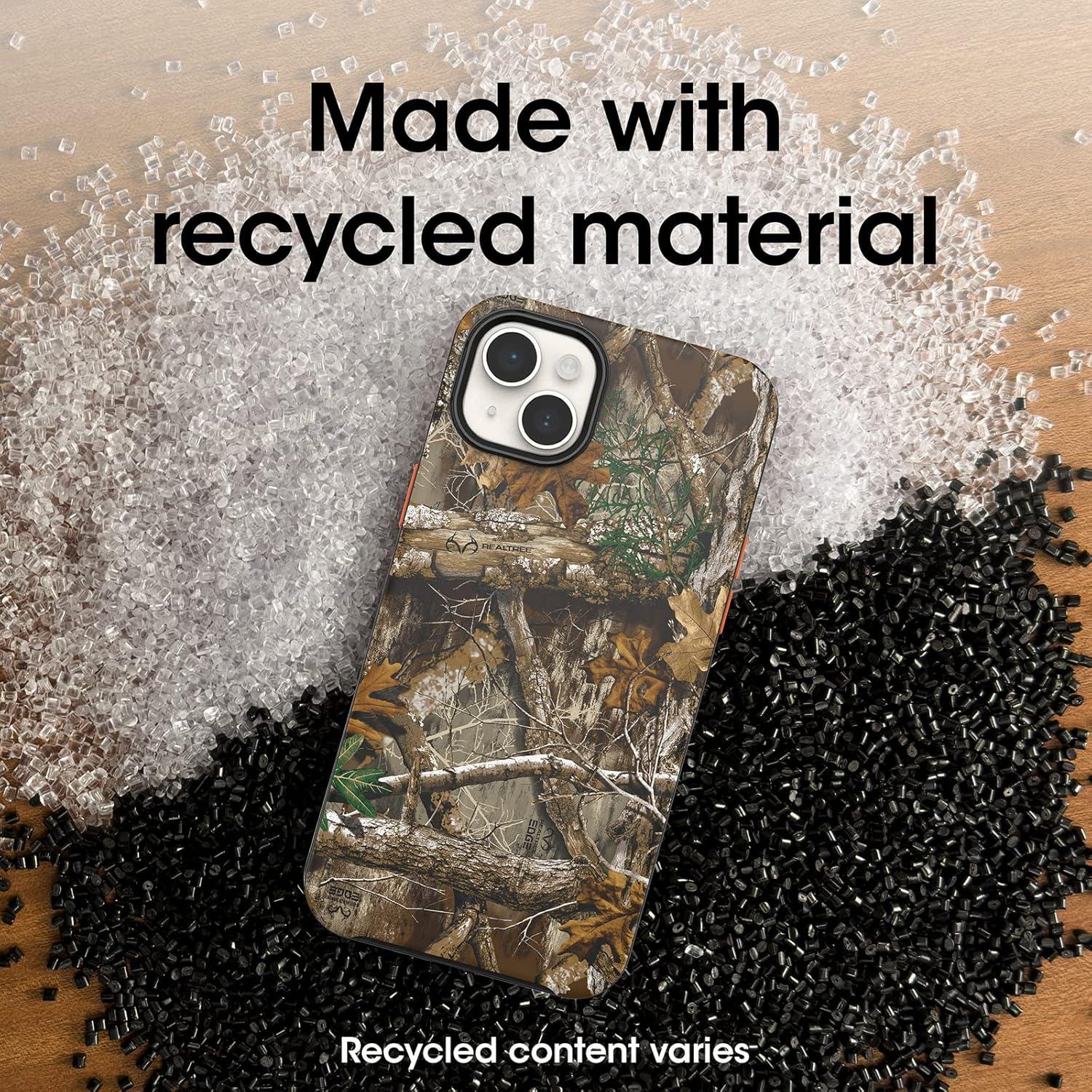 imageOtterBox iPhone 14 Plus Symmetry Series Case REALTREE BLAZE EDGE Camo ultrasleek snaps to MagSafe raised edges protect camera ampamp screen