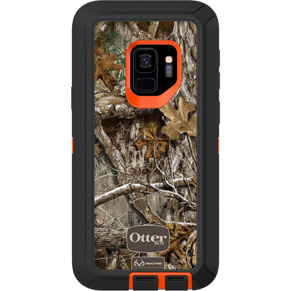 imageOtterBox Defender Series Case for Samsung Galaxy S9 ONLY  NOT Plus Case Only  NonRetail Packaging  Realtree Blaze EdgeRealtree Blaze Edge