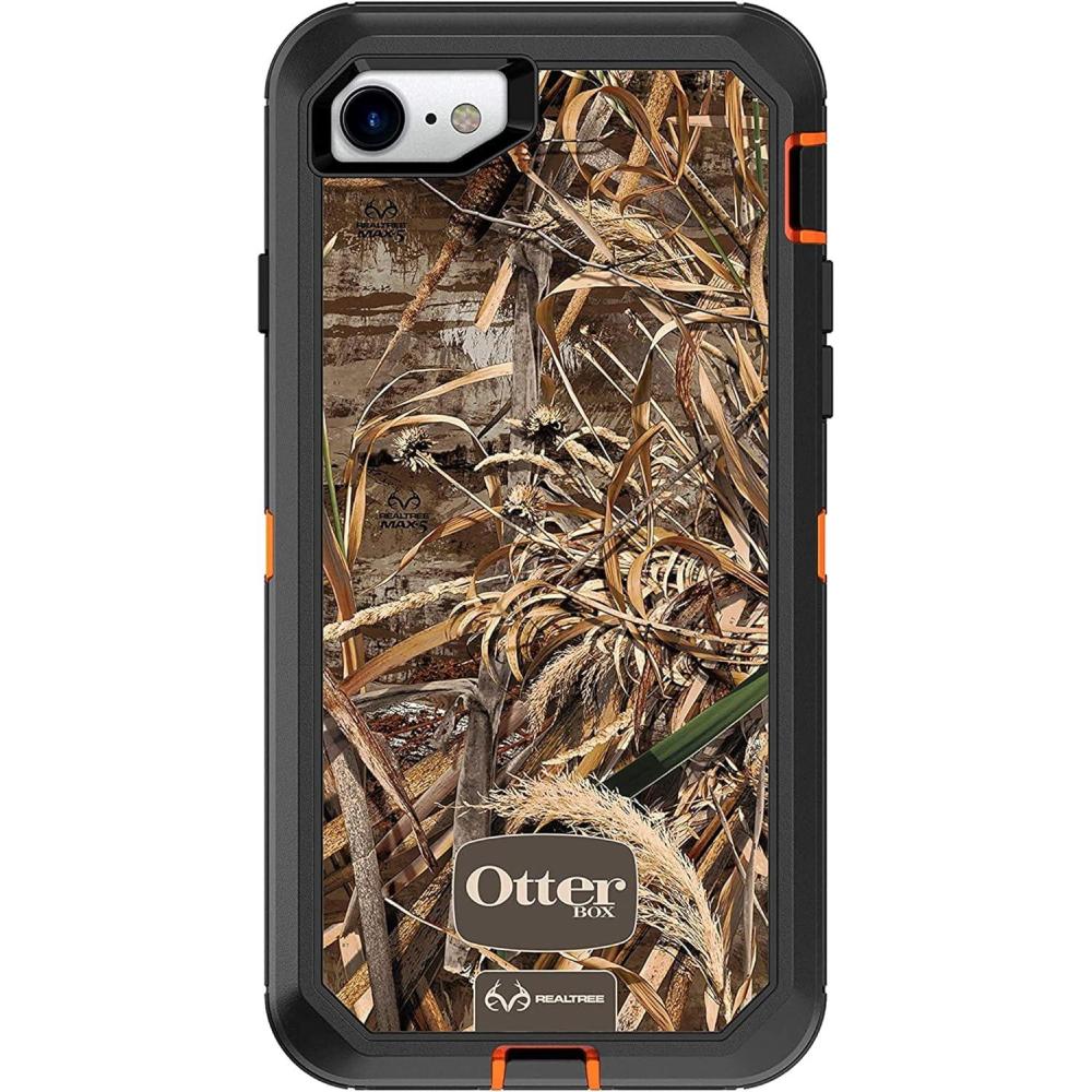 imageOtterBox Defender Series Case for iPhone SE 3rd ampamp 2nd Gen ampamp iPhone 87 Only  Not Plus  Case Only  NonRetail Packaging  Realtree Max 5HD Blaze OrangeBlackMax 5 DesignRealtree Max 5HD Blaze OrangeBlackMax 5 Design