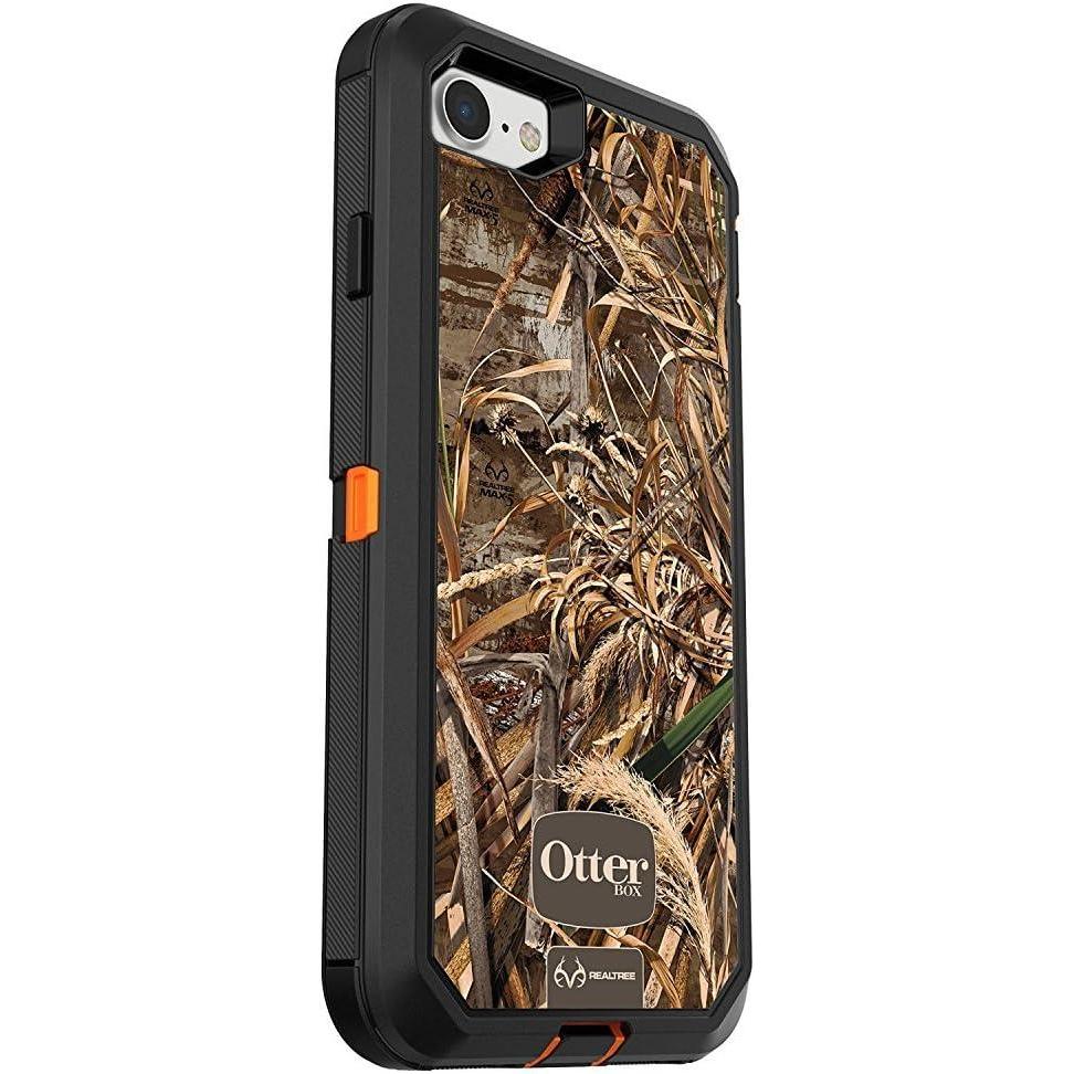imageOtterBox Defender Series Case for iPhone SE 3rd and 2nd gen and iPhone 87  Frustration Free Packaging  Realtree MAX 5HD Blaze OrangeBlackMAX 5 Design