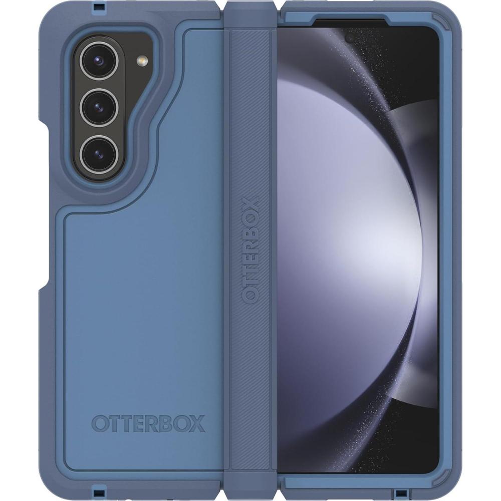 imageOtterBox Galaxy Z Fold5 Defender Series XT Case  Black screenless Rugged Hinge Protection Lanyard Attachment PowerShare and Wireless Charging CompatibleBlue