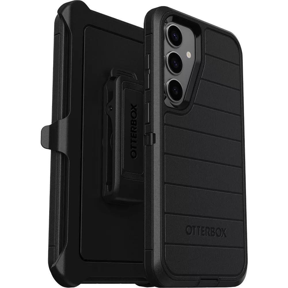 imageOtterBox Samsung Galaxy S25 Only  Defender Series Case  Black  Screenless  Rugged ampamp Durable  with Port Protection  Holster Clip Included  Microbial Defense ProtectionBlack