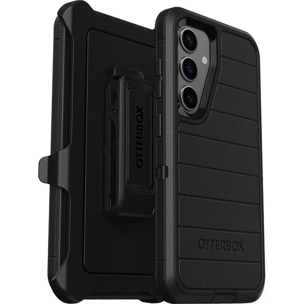 imageOtterBox Samsung Galaxy S25 Only Defender Series Case Black Screenless Rugged ampamp Durable with Port Protection Holster Clip Included Microbial Defense ProtectionBlack