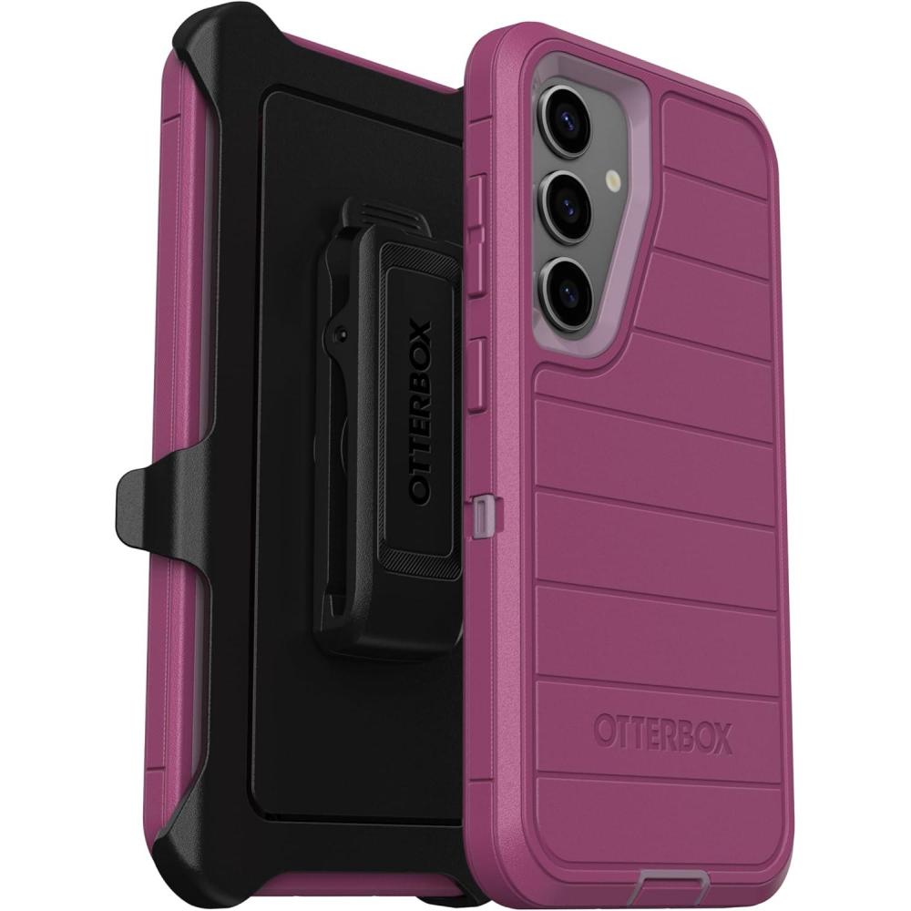 imageOtterBox Samsung Galaxy S25 Only  Defender Series Case  Black  Screenless  Rugged ampamp Durable  with Port Protection  Holster Clip Included  Microbial Defense ProtectionMorning Sky Pink