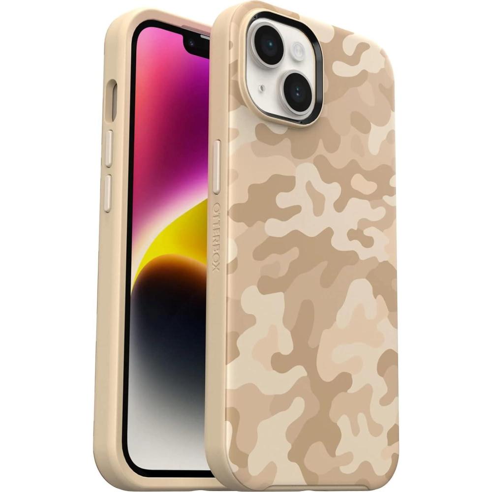 imageOtterBox Symmetry Series Antimicrobial Case with Magsafe for iPhone 14 ampamp iPhone 13 Only  NonRetail Packaging  Realtree Flamingo Pink CamoSand Storm Camo Brown