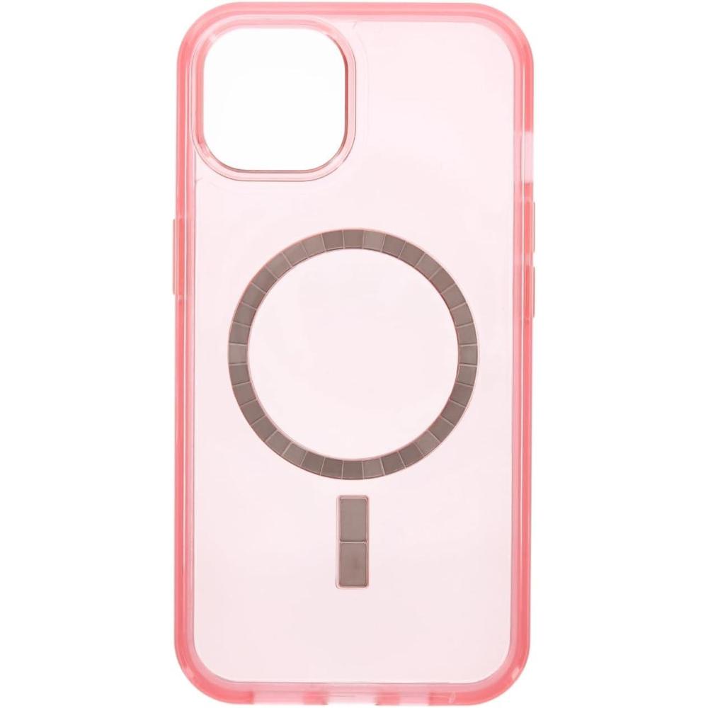 imageOtterBox Symmetry Series Antimicrobial Case with Magsafe for iPhone 14 ampamp iPhone 13 Only  NonRetail Packaging  Realtree Flamingo Pink CamoTranslucent Clear Rose