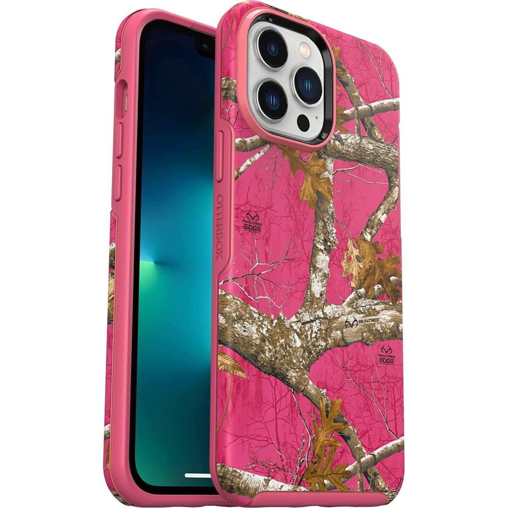imageOtterBox Symmetry Series Case with MagSafe for iPhone 13 Pro Max ampamp iPhone 12 Pro Max Only  NonRetail Packaging  Realtree Flamingo Pink CamoRealtree Flamingo Pink Camo Graphic