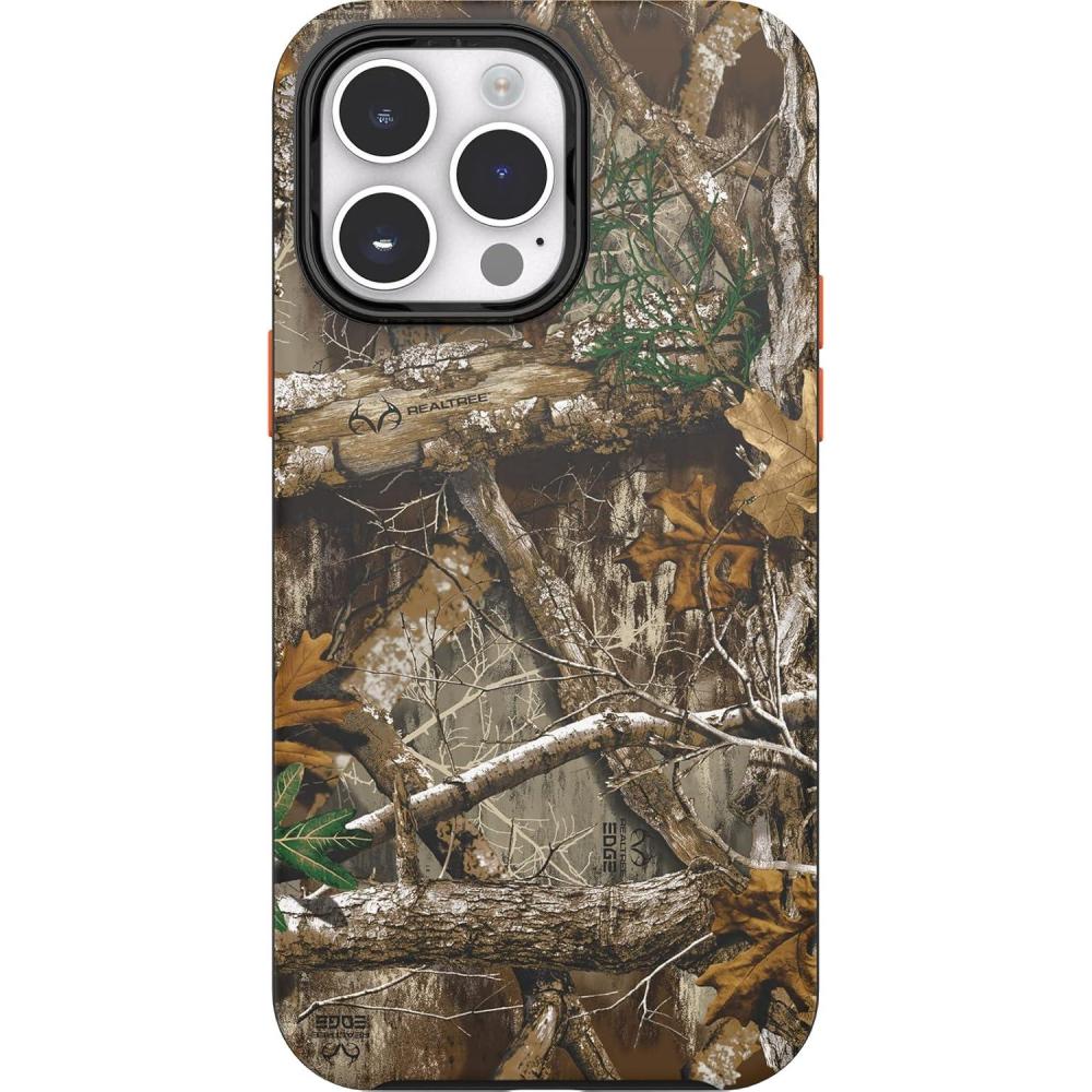 imageOtterBox Symmetry Series Series Graphics Antimicrobial Case with MagSafe for iPhone 14 Pro Max ONLY  Realtree Blaze Edge Camo GEN 2