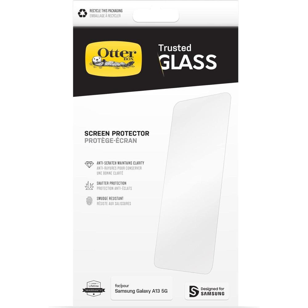 imageOtterBox TRUSTED GLASS Screen Protector for Samsung Galaxy A13 5G CLEAR GEN 2