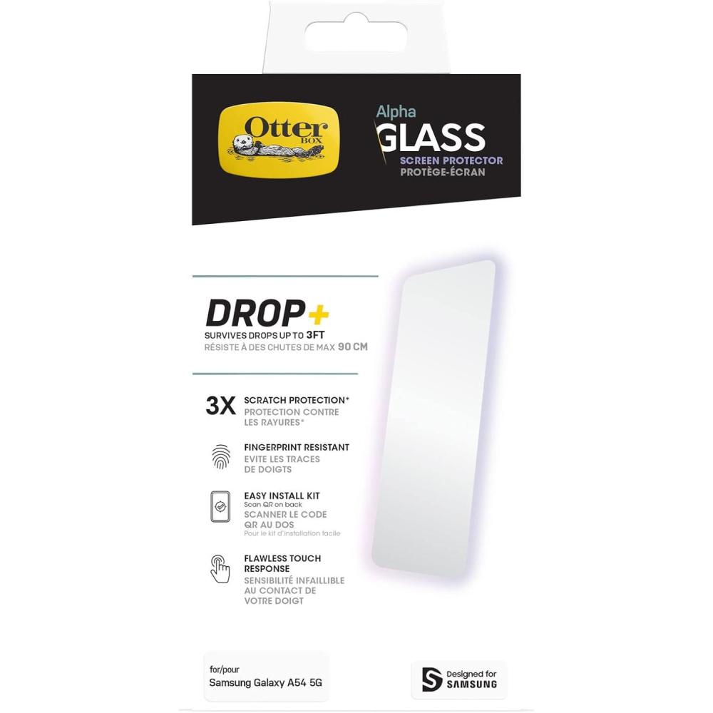 imageOtterBox TRUSTED GLASS Screen Protector for Samsung Galaxy A54 5G  CLEARAlpha Glass