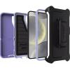 OtterBox Samsung Galaxy S25 (Only) – Defender Series Case – Black – Screenless – Rugged & Durable – with Port Protection – Holster Clip Included – Microbial Defense Protection(Mountain Majesty (Purple))