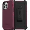 OtterBox iPhone 12 & iPhone 12 Pro Defender Series Series Case – Realtree Edge (Black/Realtree Edge Graphic), Rugged & Durable, with Port Protection, Includes Holster Clip Kickstand(Berry Potion)