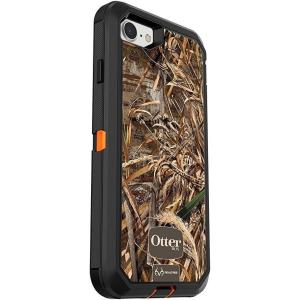 OtterBox Defender Series Case for iPhone SE (3rd and 2nd gen) and iPhone 8/7 – Frustration Free Packaging – Realtree MAX 5HD (Blaze Orange/Black/MAX 5 Design)