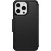 OtterBox iPhone 15 Pro MAX (Only) Strada Folio Series Case – SHADOW (Black), card holder, snaps to MagSafe, genuine leather, pocket-friendly, folio case (ships in polybag)
