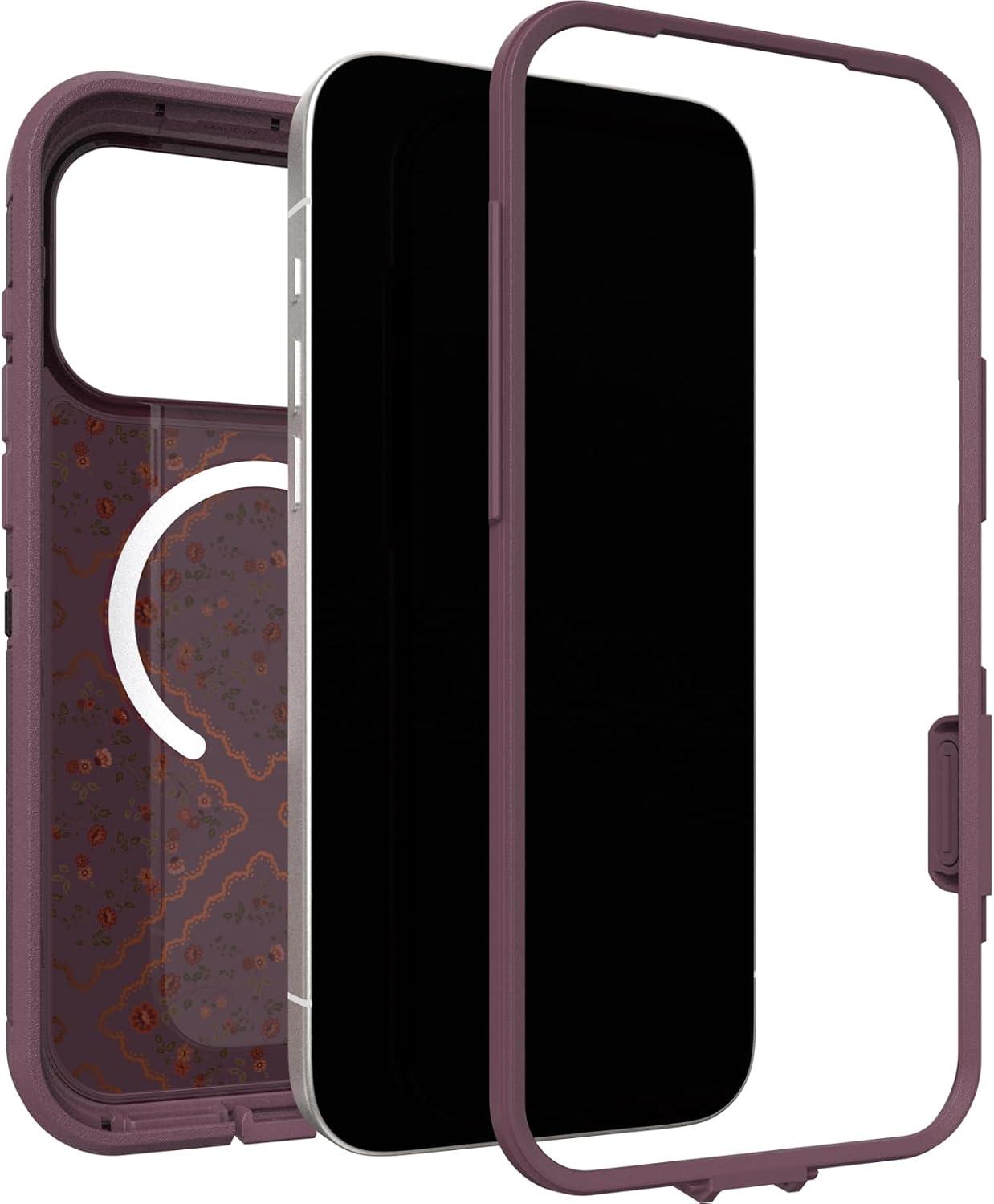 imageOtterBox iPhone 17 Pro Max Defender Series Pro XT Clear Case Realtree Green CamoDusk Reverie Purple