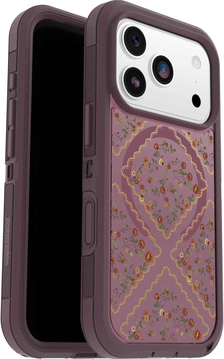 imageOtterBox iPhone 17 Pro Max Defender Series Pro XT Clear Case Realtree Green CamoDusk Reverie Purple