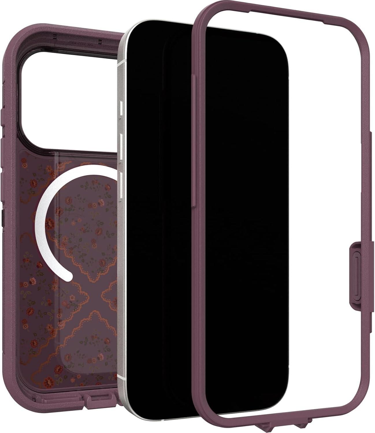 imageOtterBox iPhone 17 Pro Max Defender Series Pro XT Clear Case Realtree Green CamoDusk Reverie Purple