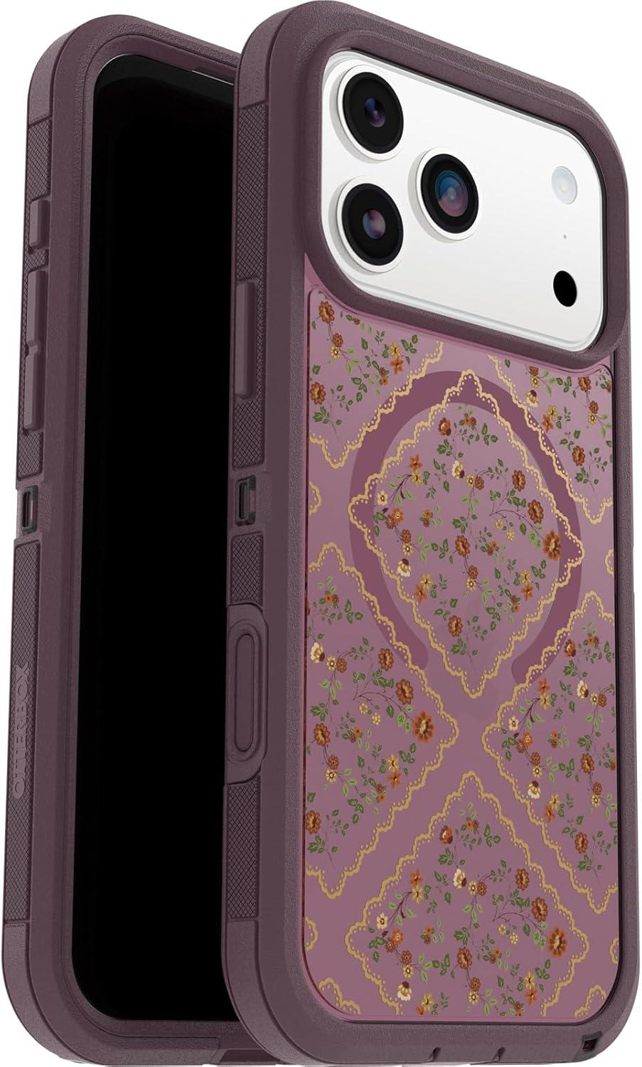 imageOtterBox iPhone 17 Pro Max Defender Series Pro XT Clear Case Realtree Green CamoDusk Reverie Purple