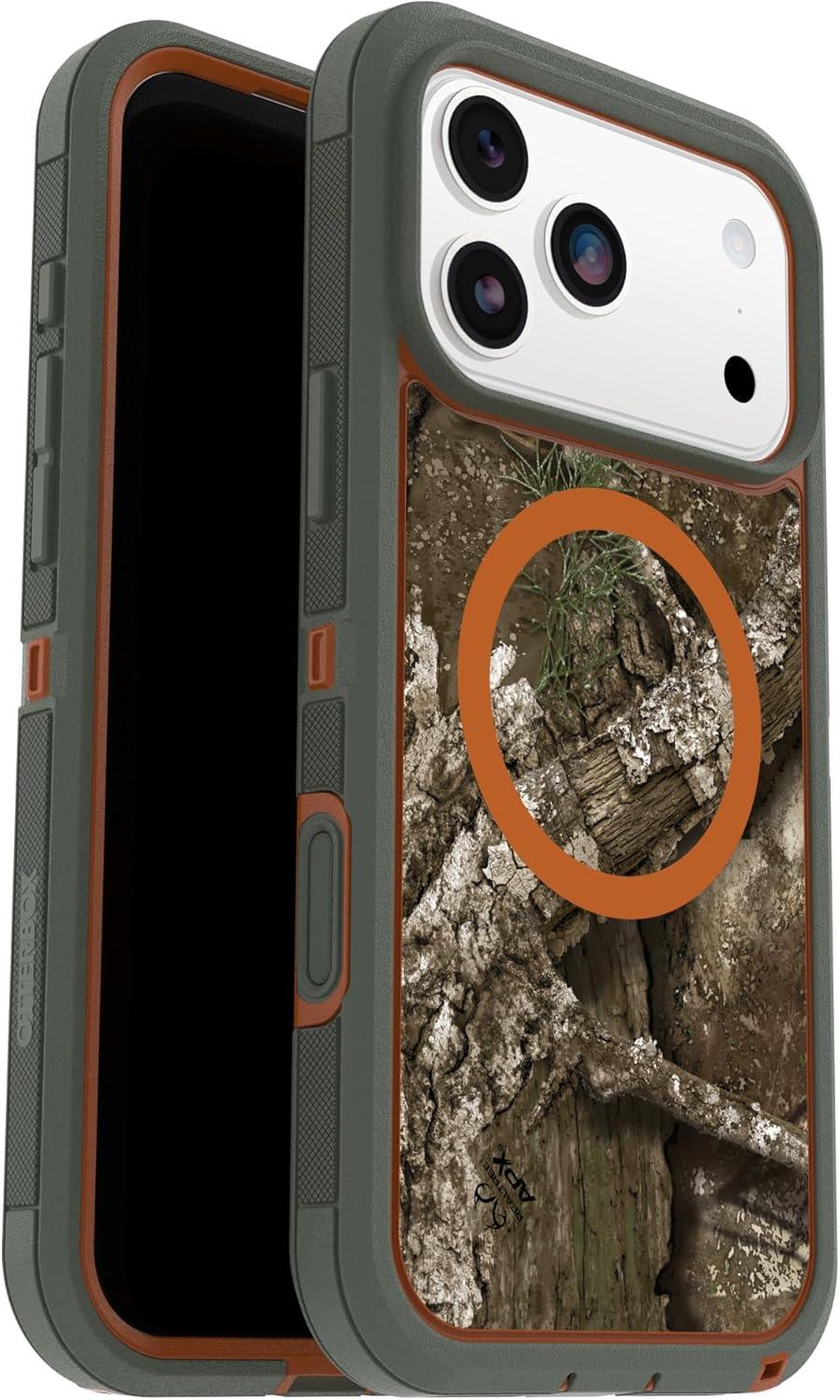 imageOtterBox iPhone 17 Pro Max Defender Series Pro XT Clear Case Realtree Green CamoRealtree Green Camo