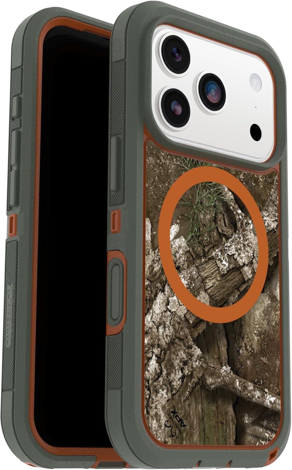 imageOtterBox iPhone 17 Pro Max Defender Series Pro XT Clear Case Realtree Green CamoRealtree Green Camo