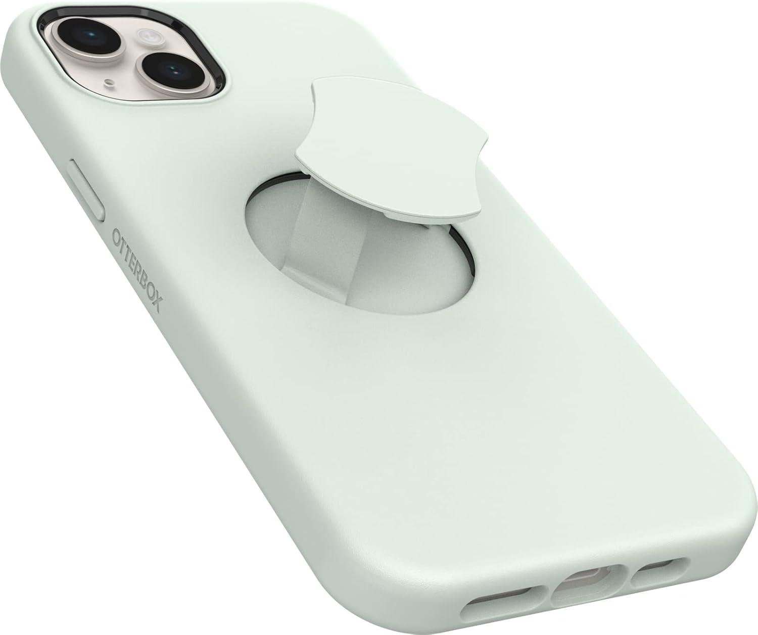 imageOtterBox iPhone 14 Plus Only OtterGrip Symmetry Series Case MADE ME BLUSH Pink builtin grip sleek case snaps to MagSafe raised edges protect camera ampamp screenGreen