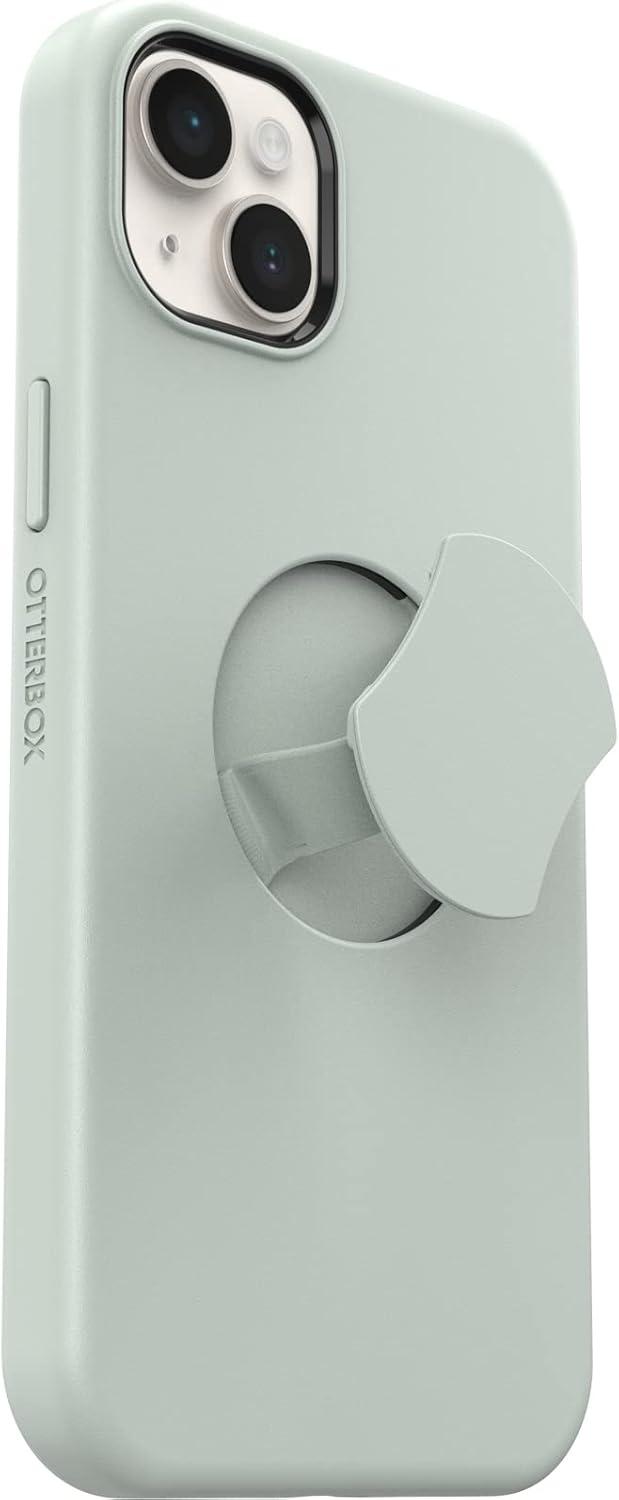 imageOtterBox iPhone 14 Plus Only OtterGrip Symmetry Series Case MADE ME BLUSH Pink builtin grip sleek case snaps to MagSafe raised edges protect camera ampamp screenGreen
