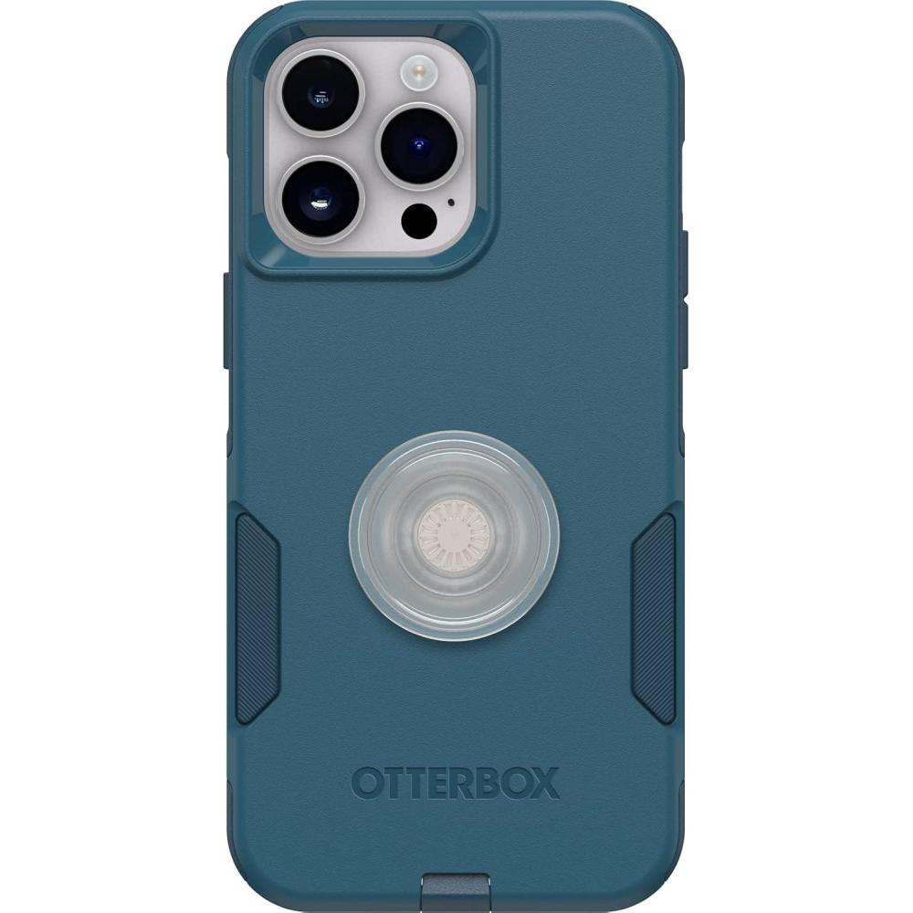 imageOtterBox Bundle Commuter Series Case for iPhone 14 PRO MAX Dont BE Blue PopSockets PopGrip Oil AgateClear