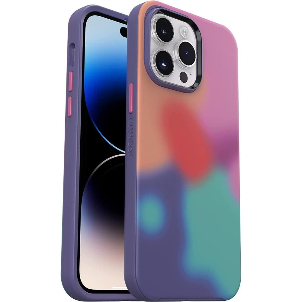 imageOtterBox Symmetry Series Series Graphics Antimicrobial Case with MagSafe for iPhone 14 Pro Max ONLY  Euphoria Tie Dye