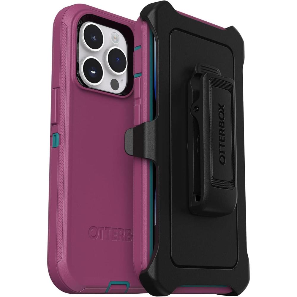 imageOtterBox iPhone 14 Pro ONLY Defender Series Case  Canyon Sun Pink Rugged ampamp Durable with Port Protection Includes Holster Clip KickstandPink