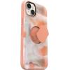 OtterBox iPhone 14 Plus (Only) OtterGrip Symmetry Series Case – MADE ME BLUSH (Pink), built-in grip, sleek case, snaps to MagSafe, raised edges protect camera & screen(Peaches)
