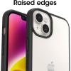OtterBox iPhone 14 Plus Prefix Series Case – Stardust (Clear/Glitter), Ultra-Thin, Pocket-Friendly, Raised Edges Protect Camera & Screen, Wireless Charging Compatible(Black/Clear)