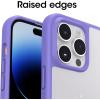 OtterBox iPhone 14 Pro Max (ONLY) Prefix Series Case – Stardust (Clear/Glitter), Ultra-Thin, Pocket-Friendly, Raised Edges Protect Camera & Screen, Wireless Charging Compatible(Puple)