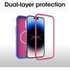 OtterBox iPhone 14 Pro (ONLY) Defender Series XT Case – Black Crystal, screenless, Rugged, Snaps to MagSafe, Lanyard Attachment(Pink)