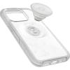 OtterBox iPhone 14 Pro (ONLY) Otter + Pop Symmetry Series Clear Case – Stardust POP (Clear/Glitter), Integrated PopSockets PopGrip, Slim, Pocket-Friendly, Raised Edges Protect Camera & Screen(Flower of Month)