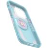 OtterBox iPhone 14 Pro (ONLY) Otter + Pop Symmetry Series Clear Case – Stardust POP (Clear/Glitter), Integrated PopSockets PopGrip, Slim, Pocket-Friendly, Raised Edges Protect Camera & Screen(Glowing Aura)