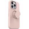 OtterBox iPhone 14 Pro (Only) OtterGrip Symmetry Series Case – PEACHES (Orange), built-in grip, sleek case, snaps to MagSafe, raised edges protect camera & screen(Pink)