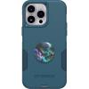 OtterBox Bundle Commuter Series Case for iPhone 14 PRO MAX – (Don’t BE Blue) + PopSockets PopGrip – (Oil Agate)(Oil Agate)