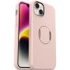 OtterBox iPhone 14 Plus (Only) OtterGrip Symmetry Series Case – MADE ME BLUSH (Pink), built-in grip, sleek case, snaps to MagSafe, raised edges protect camera & screen(Pink)